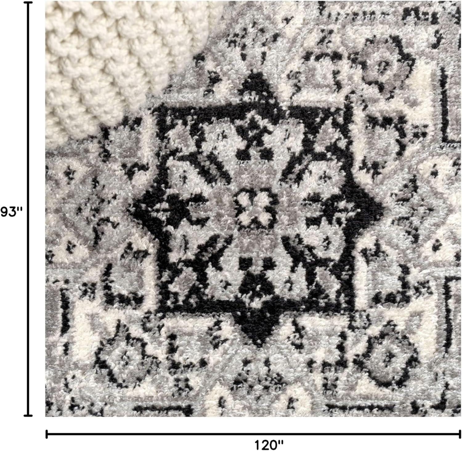 imageJONATHAN Y Inigo Cottage Medallion Dark GrayCream Runner Rug 2x8 Bohemian Transitional EasyCleaning for Living Room Bedroom Kitchen Pet Friendly NonShedding BMF107B28Grey