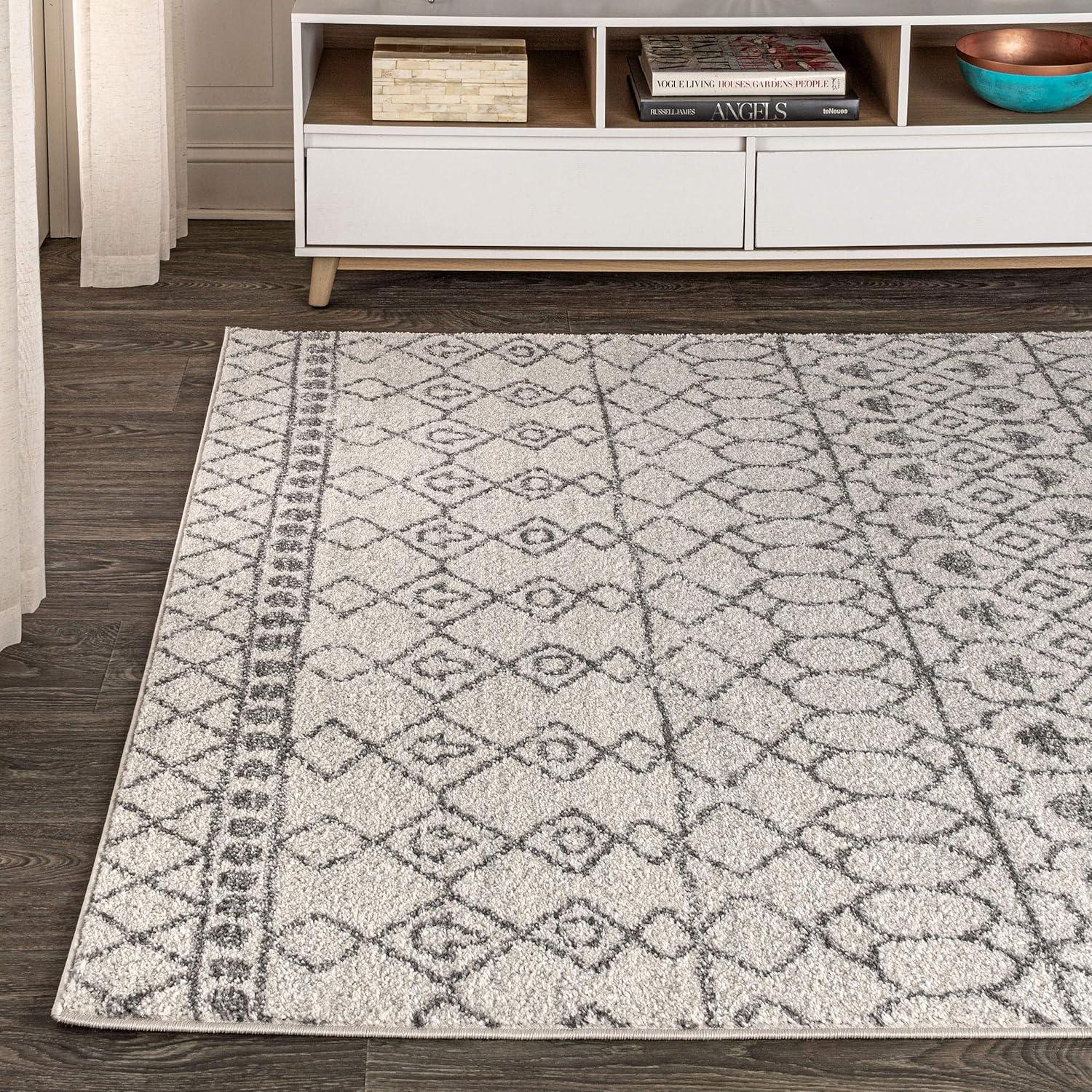 imageJONATHAN Y Izil Moroccan Beni Souk GrayCream Runner Rug 2x8 Bohemian Scandinavian EasyCleaning for Living Room Bedroom Kitchen Pet Friendly NonShedding MOH209B28CreamGray