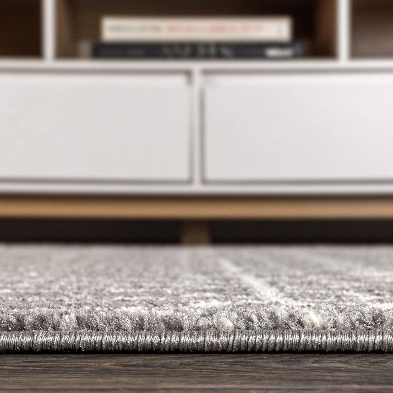 imageJONATHAN Y Izil Moroccan Beni Souk GrayCream Runner Rug 2x8 Bohemian Scandinavian EasyCleaning for Living Room Bedroom Kitchen Pet Friendly NonShedding MOH209B28GrayCream