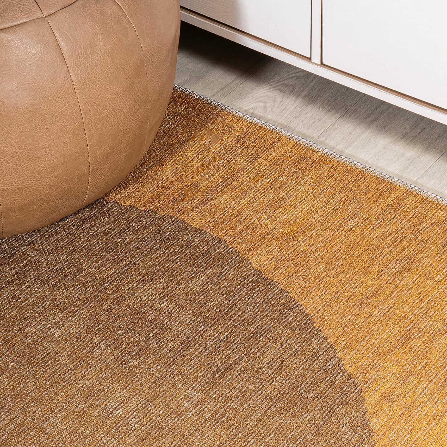 imageJONATHAN Y Machine Washable CreamGreen Indoor Area Rug 8X10 ft Cirkel Minimalist Geometric Dot for Living Room Bedroom Kitchen Office EasyCleaning PetFriendly NonShedding WSH113C8BrownCreamTerracotta