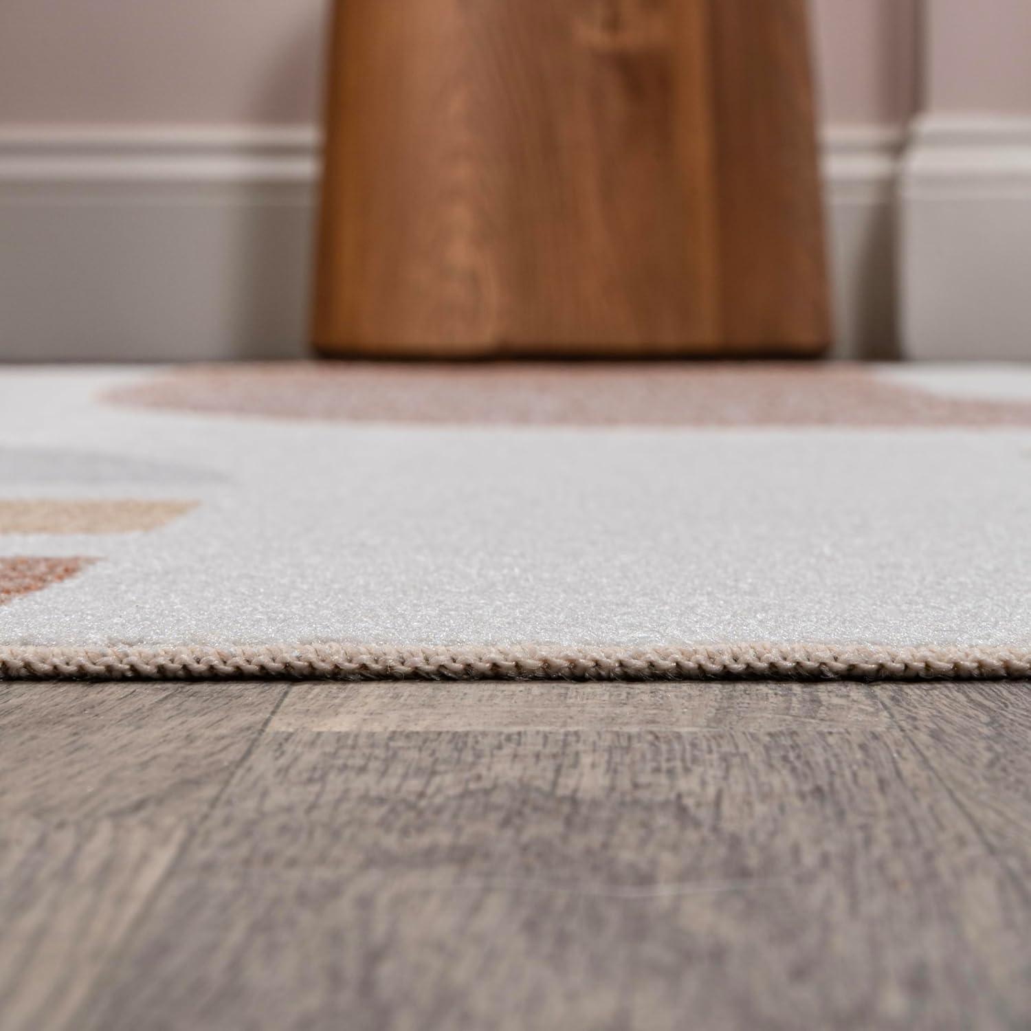 imageJONATHAN Y Machine Washable CreamMulti Indoor Area Rug 8X10 ft Slinger Modern Contemporary Collage for Living Room Bedroom Kitchen Office EasyCleaning PetFriendly NonShedding WSH306A8Riley CreamMulti