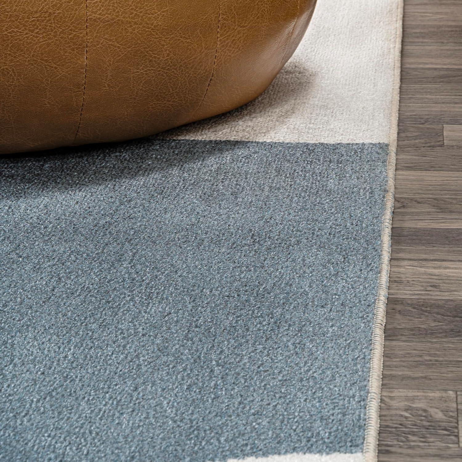 imageJONATHAN Y Machine Washable CreamMulti Indoor Area Rug 8X10 ft Slinger Modern Contemporary Collage for Living Room Bedroom Kitchen Office EasyCleaning PetFriendly NonShedding WSH306A8Slinger CreamMulti