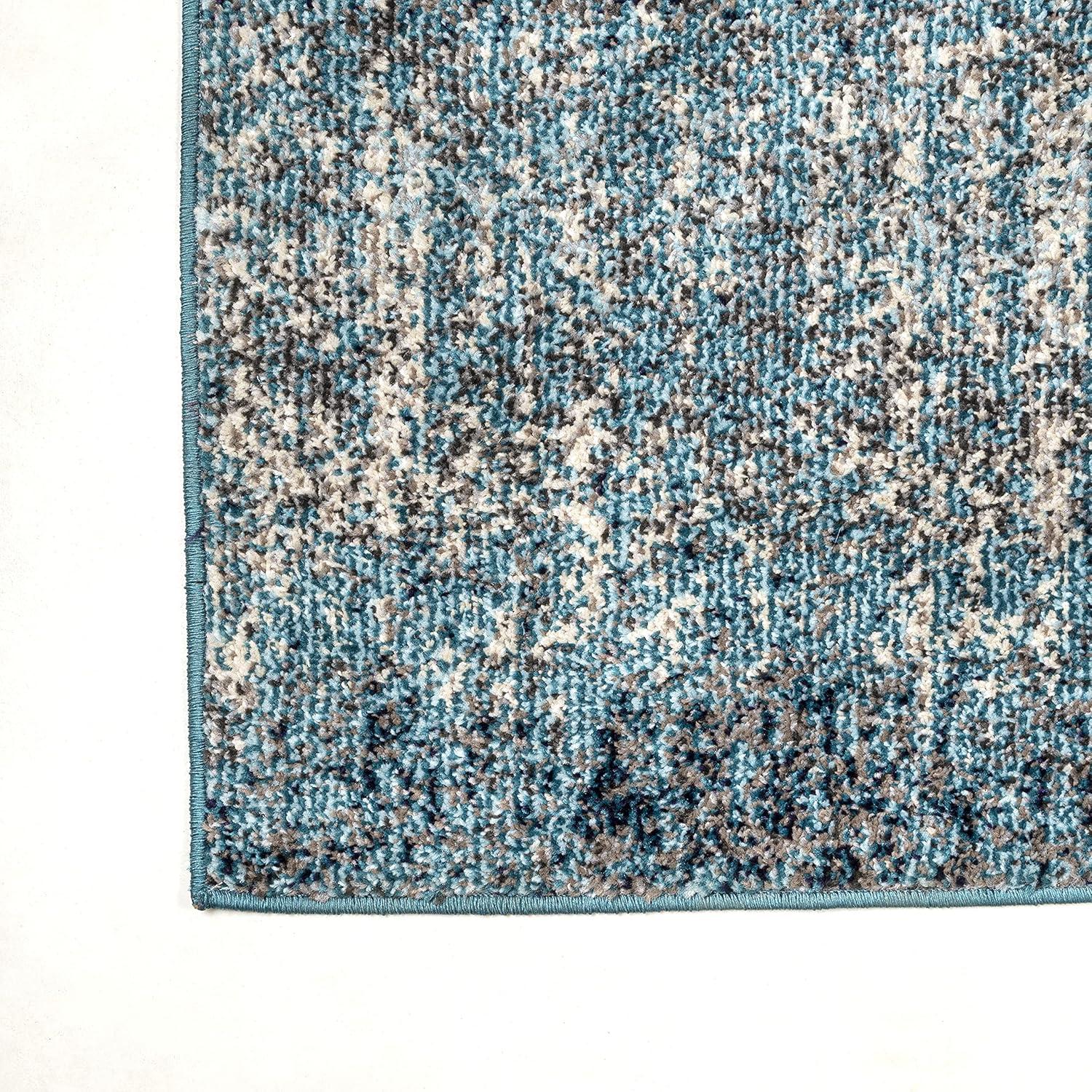 imageJONATHAN Y Modern Abstract Vintage CreamTurquoise Indoor Area Rug 5x8 Contemporary POP Transitional EasyCleaning for Living Room Bedroom Kitchen Pet Friendly NonShedding CTP105C5CreamTurquoise