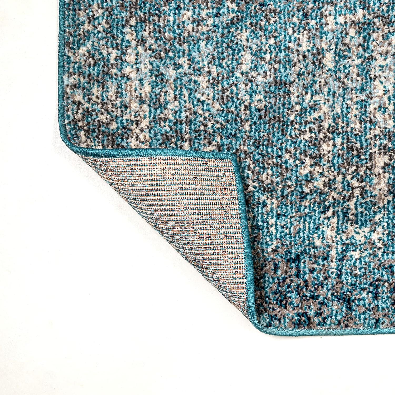 imageJONATHAN Y Modern Abstract Vintage CreamTurquoise Indoor Area Rug 5x8 Contemporary POP Transitional EasyCleaning for Living Room Bedroom Kitchen Pet Friendly NonShedding CTP105C5CreamTurquoise