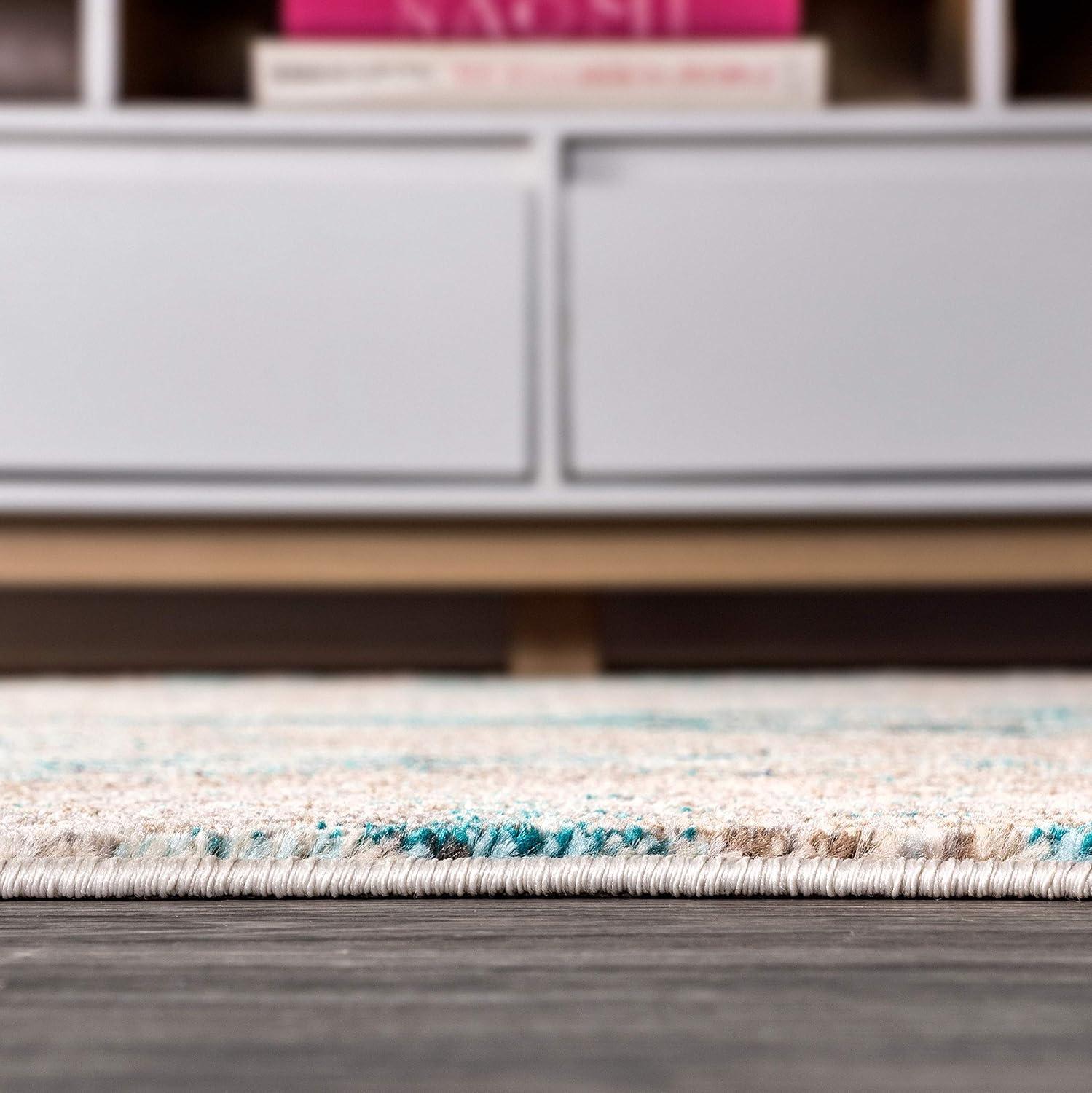 imageJONATHAN Y Modern Abstract Vintage Faded BlueGray Indoor Area Rug 8x10 Contemporary POP Transitional EasyCleaning for Living Room Bedroom Kitchen Pet Friendly NonShedding CTP103A8BlueGray