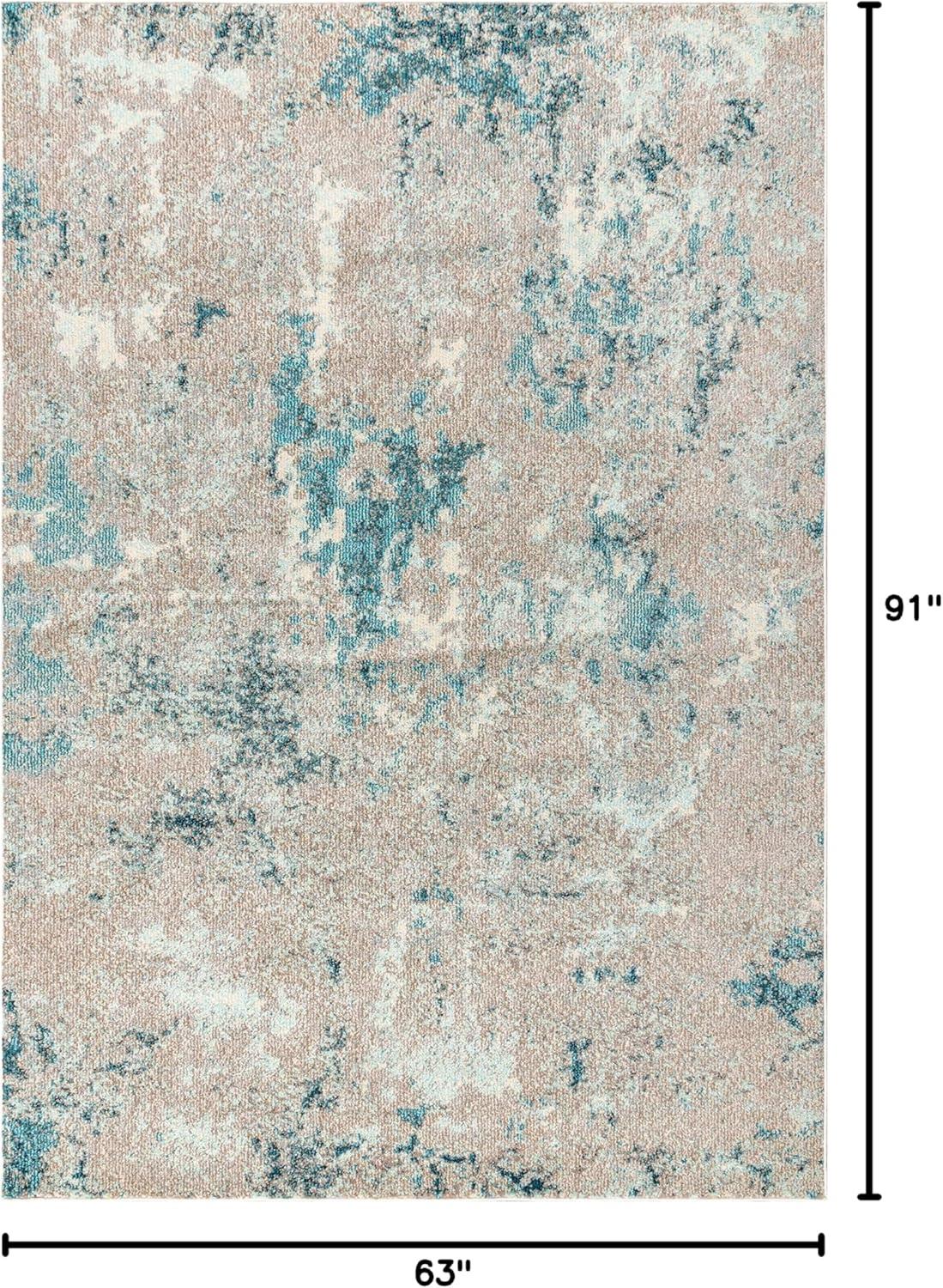 imageJONATHAN Y Modern Abstract Vintage Faded BlueGray Indoor Area Rug 8x10 Contemporary POP Transitional EasyCleaning for Living Room Bedroom Kitchen Pet Friendly NonShedding CTP103A8BlueGray