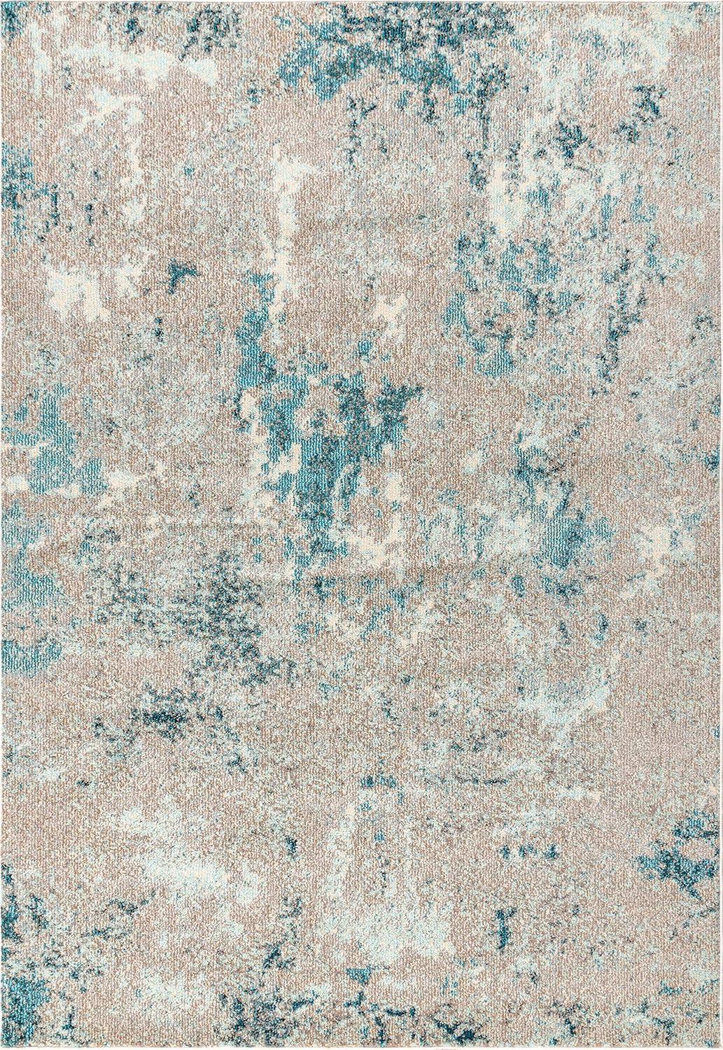 imageJONATHAN Y Modern Abstract Vintage Faded BlueGray Indoor Area Rug 8x10 Contemporary POP Transitional EasyCleaning for Living Room Bedroom Kitchen Pet Friendly NonShedding CTP103A8BlueGray