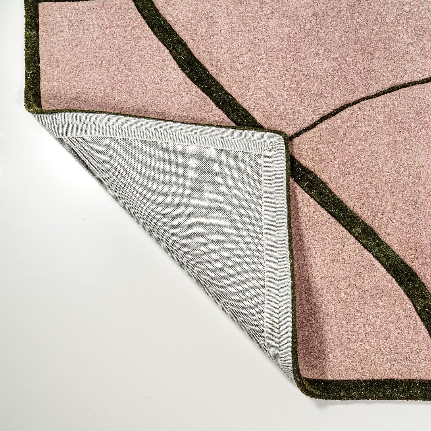 imageJONATHAN Y Mosaic Border Handwoven Wool Light BlueNavy Shaped Indoor Area Rug 5x8 Coastal Geometric EasyCleaning for Living Room Bedroom Kitchen Pet Friendly NonShedding GST102A5PinkGreen