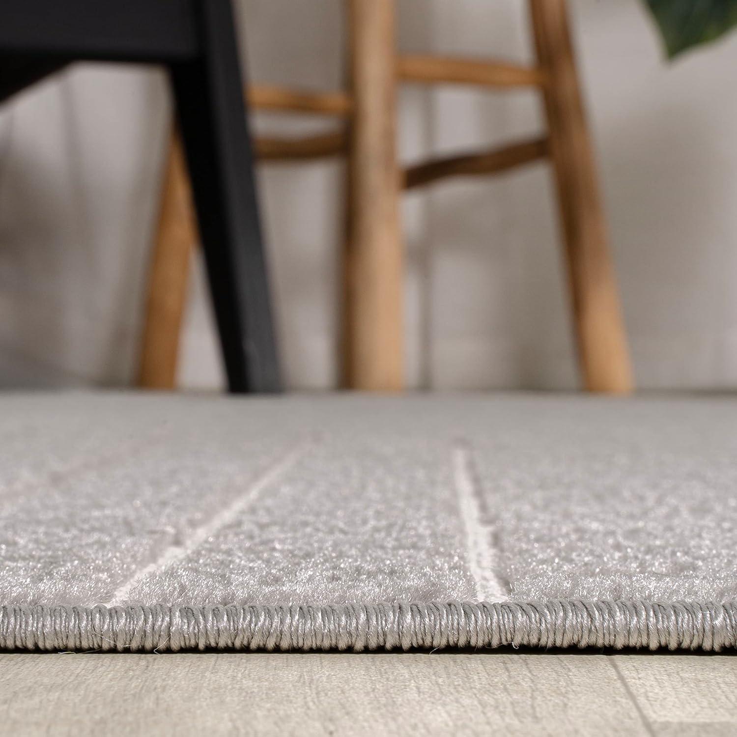 imageJONATHAN Y Odense HighLow Angle BeigeCream 8x10 IndoorOutdoor Area Rug for Patio Backyard Living Room Bedroom Office HoseWashable SCN101E8GrayIvory