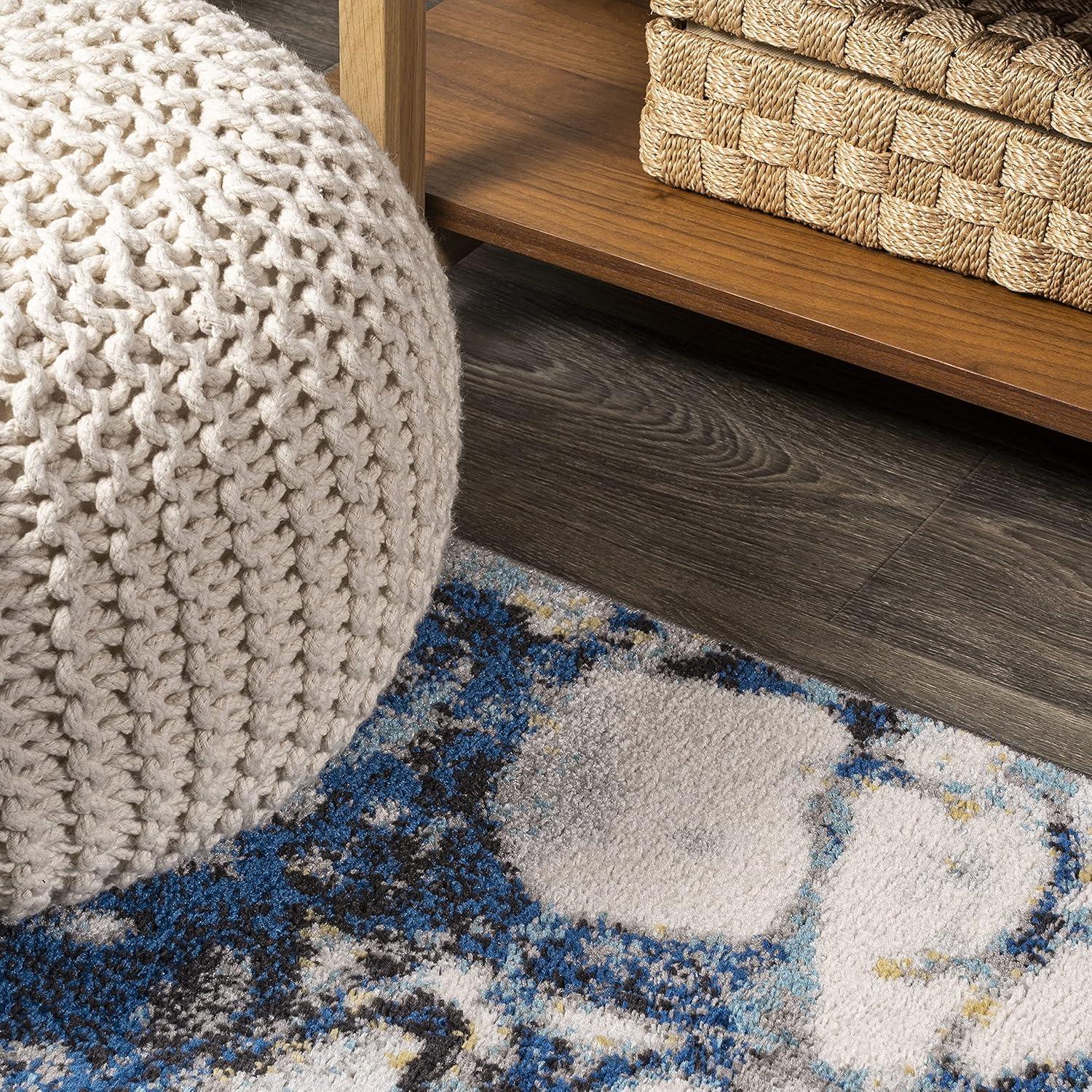 imageJONATHAN Y Pebble Marbled Abstract Dark GrayBlue Runner Rug 2x8 Contemporary Transitional EasyCleaning for Living Room Bedroom Kitchen Pet Friendly NonShedding CTP113A28Dark GrayBlue