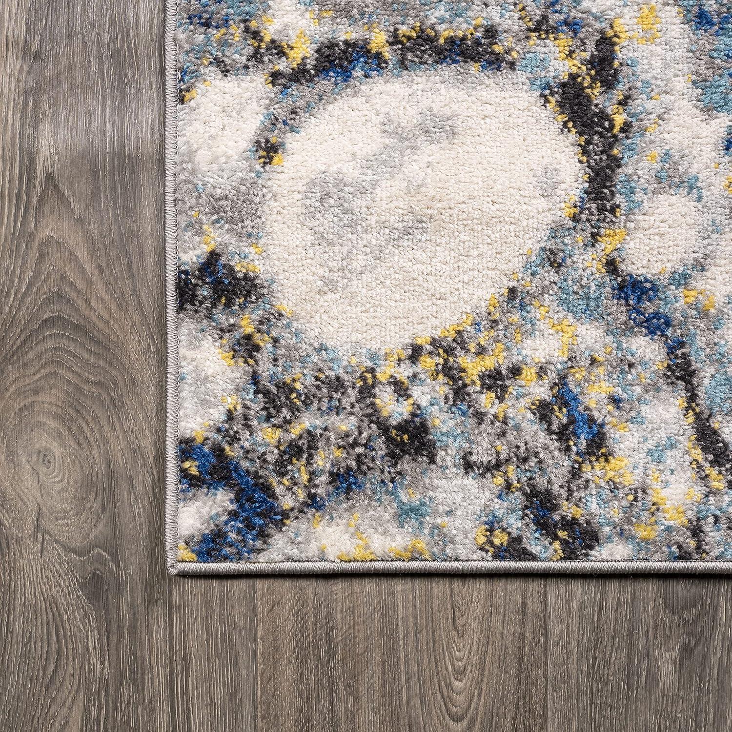 imageJONATHAN Y Pebble Marbled Abstract Dark GrayBlue Runner Rug 2x8 Contemporary Transitional EasyCleaning for Living Room Bedroom Kitchen Pet Friendly NonShedding CTP113A28Dark GrayBlue