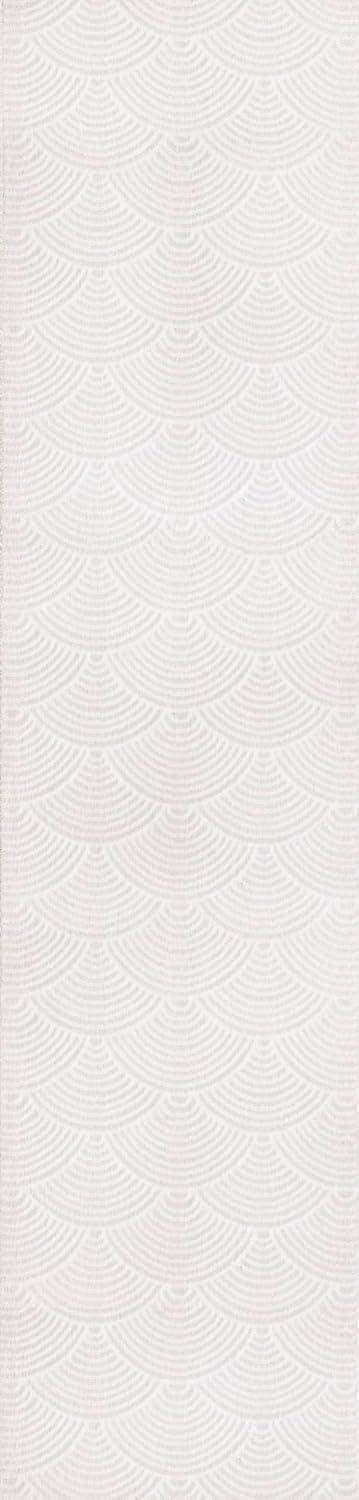 imageJONATHAN Y Porter Geometric HighLow NavyCream Indoor Area Rug 8x10 Art Deco Pattern EasyCleaning for Living Room Bedroom Kitchen Pet Friendly NonShedding CAR100A8WhiteLightgray