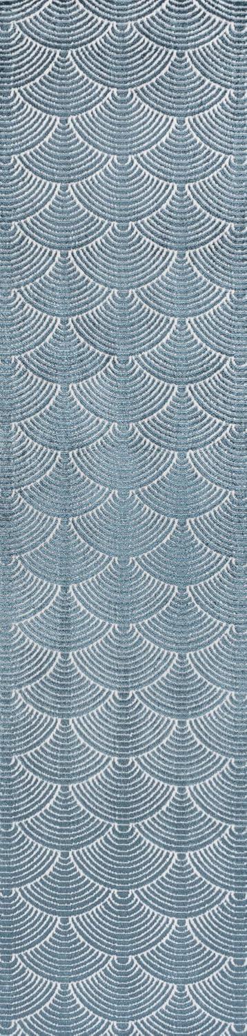 imageJONATHAN Y Porter Geometric HighLow NavyCream Indoor Area Rug 8x10 Art Deco Pattern EasyCleaning for Living Room Bedroom Kitchen Pet Friendly NonShedding CAR100A8NavyCream