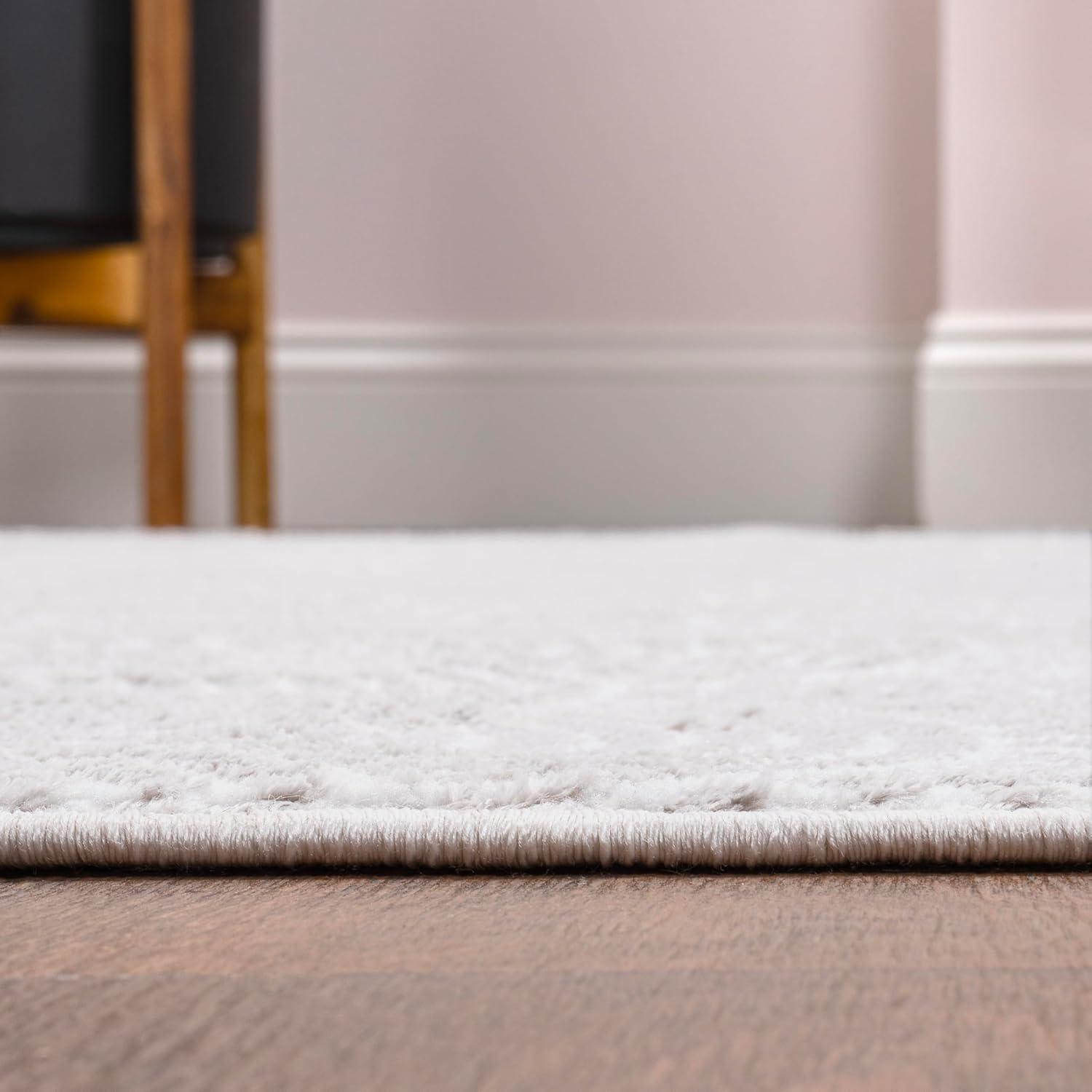 imageJONATHAN Y Porter Geometric HighLow NavyCream Indoor Area Rug 8x10 Art Deco Pattern EasyCleaning for Living Room Bedroom Kitchen Pet Friendly NonShedding CAR100A8WhiteLightgray