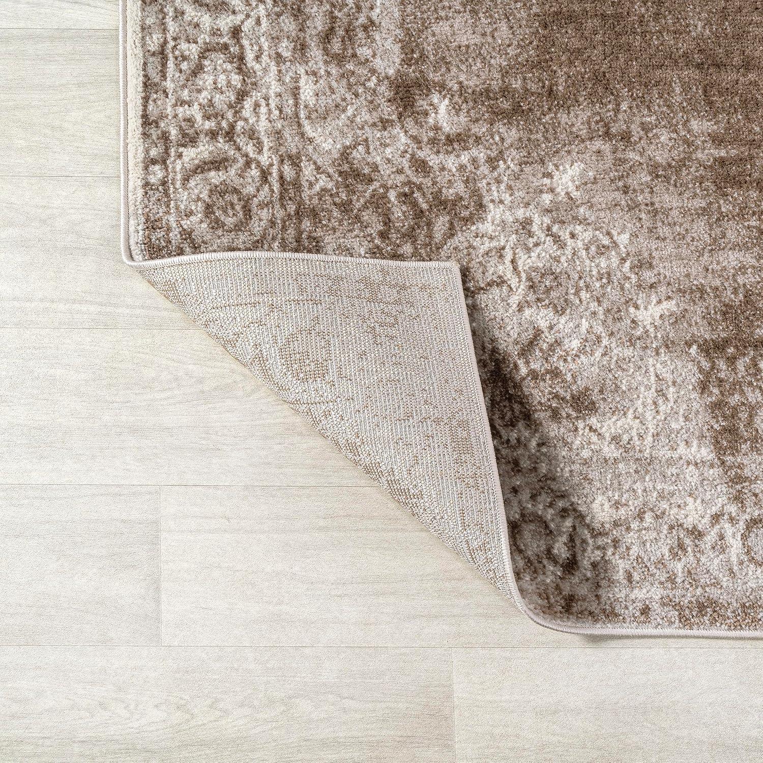 imageJONATHAN Y Rosalia Cottage Medallion BrownCream Runner Rug 2x8 Vintage Bohemian EasyCleaning for Living Room Bedroom Kitchen Pet Friendly NonShedding MDP402A28CreamBrown