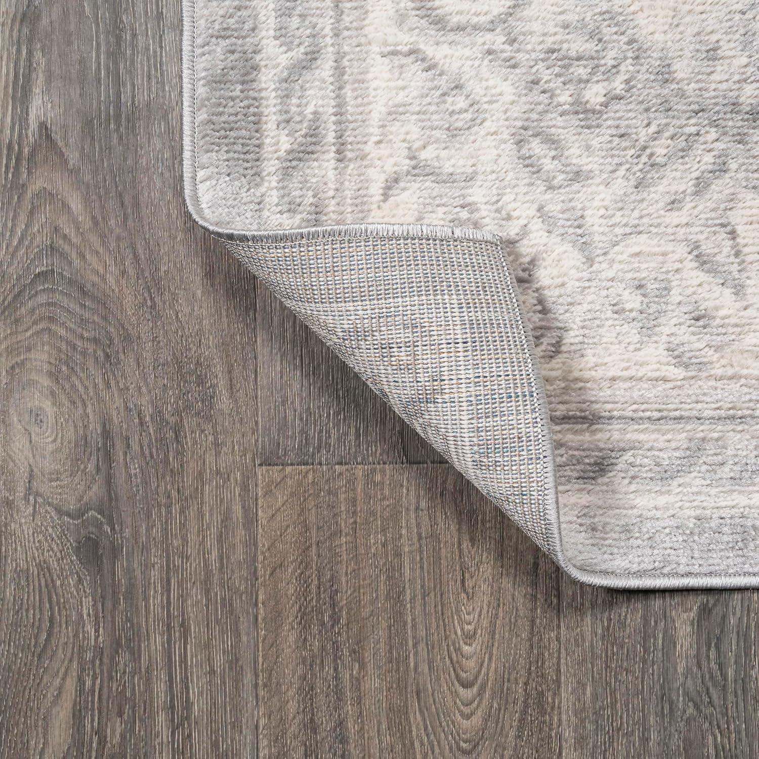 imageJONATHAN Y Rosalia Cottage Medallion IvoryGray Indoor Area Rug 8x10 Bohemian Traditional EasyCleaning for Living Room Bedroom Kitchen Pet Friendly NonShedding MDP401B8IvoryGray