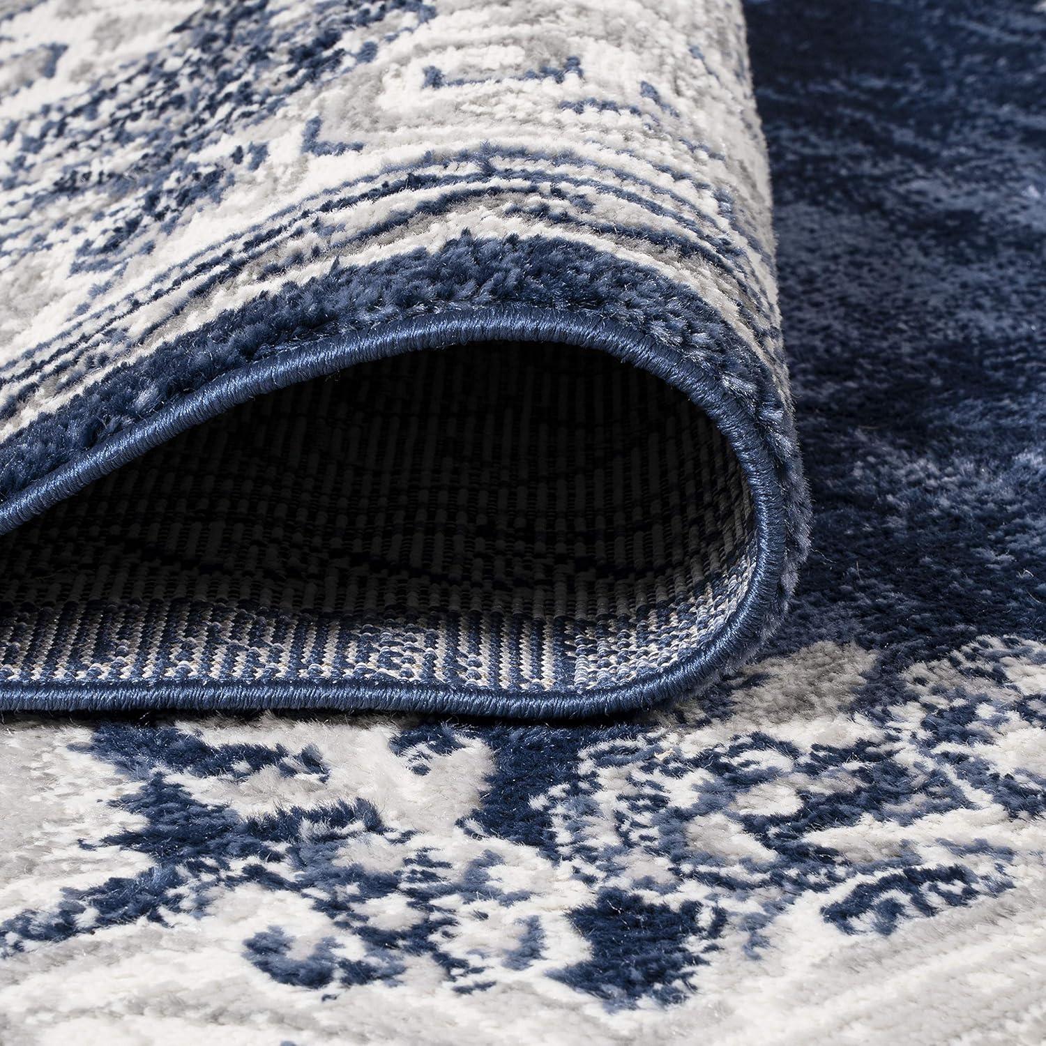 imageJONATHAN Y Rosalia Cottage Medallion IvoryGray Indoor Area Rug 8x10 Bohemian Traditional EasyCleaning for Living Room Bedroom Kitchen Pet Friendly NonShedding MDP401B8IvoryNavy