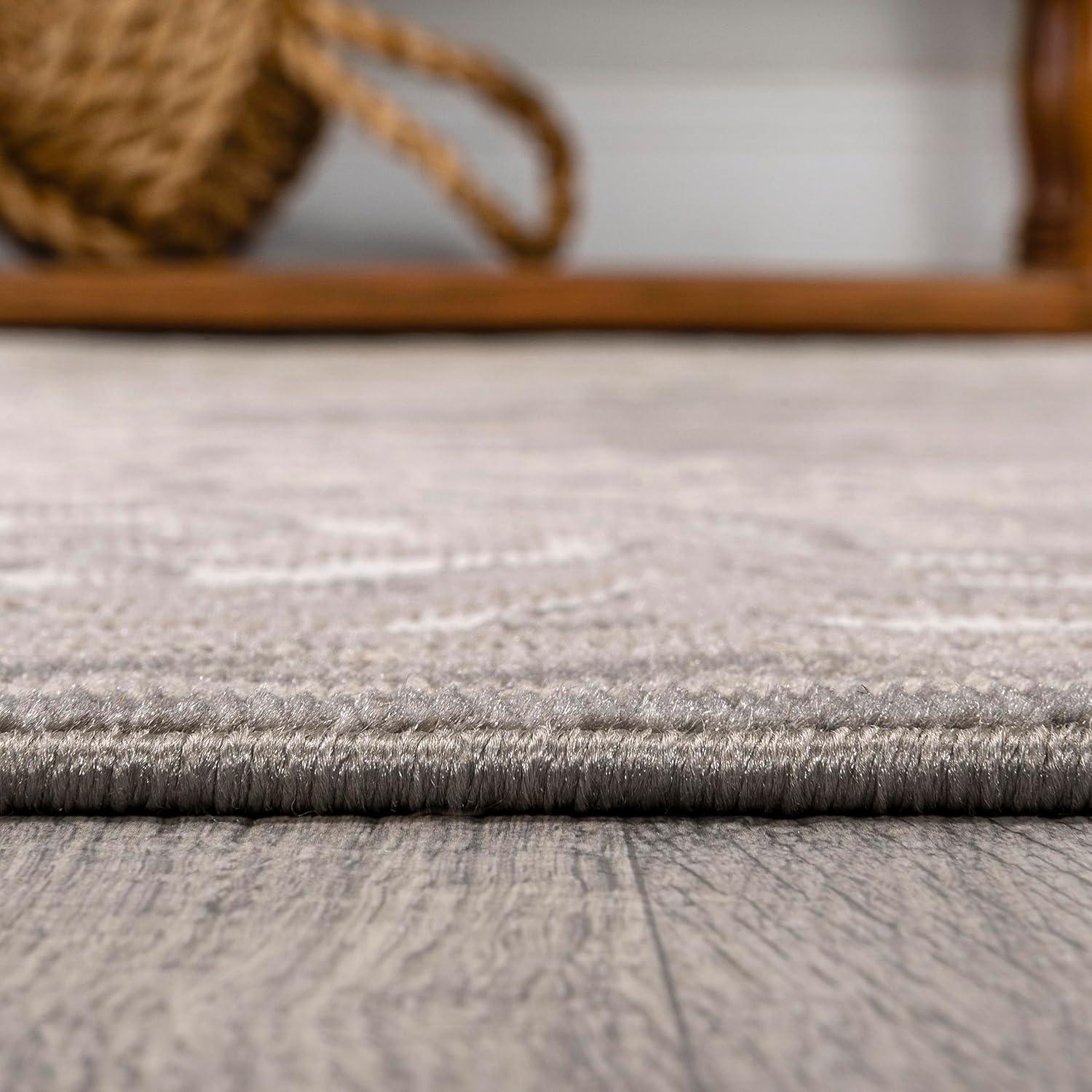 imageJONATHAN Y Rosalia Cottage Medallion IvoryGray Indoor Area Rug 8x10 Bohemian Traditional EasyCleaning for Living Room Bedroom Kitchen Pet Friendly NonShedding MDP401B8BeigeIvory