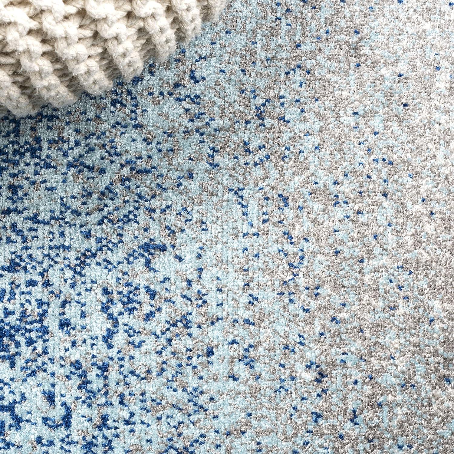 imageJONATHAN Y Shore Modern Gradient GrayCream Indoor Area Rug 5x8 Contemporary Transitional EasyCleaning for Living Room Bedroom Kitchen Pet Friendly NonShedding CTP111A5BlueCream