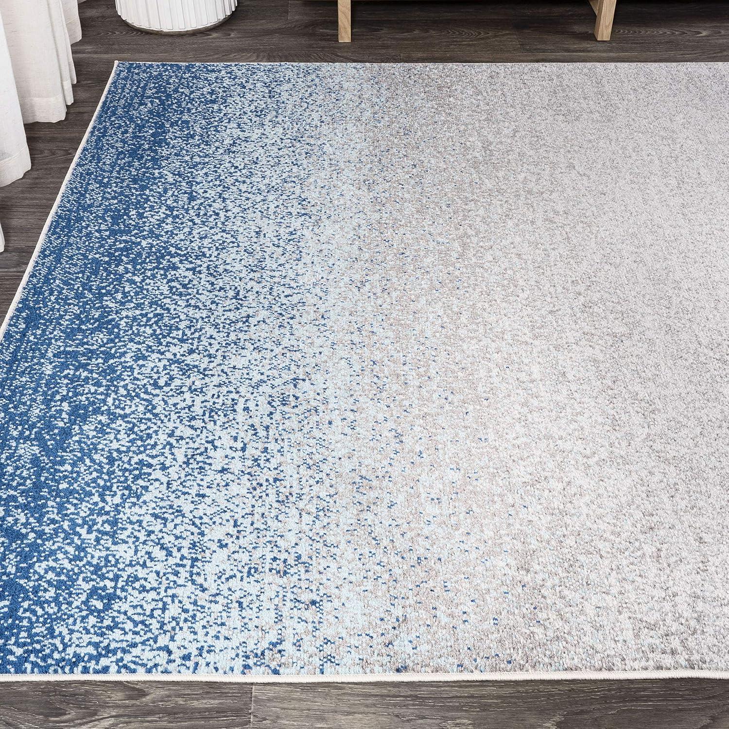 imageJONATHAN Y Shore Modern Gradient GrayCream Indoor Area Rug 5x8 Contemporary Transitional EasyCleaning for Living Room Bedroom Kitchen Pet Friendly NonShedding CTP111A5BlueCream