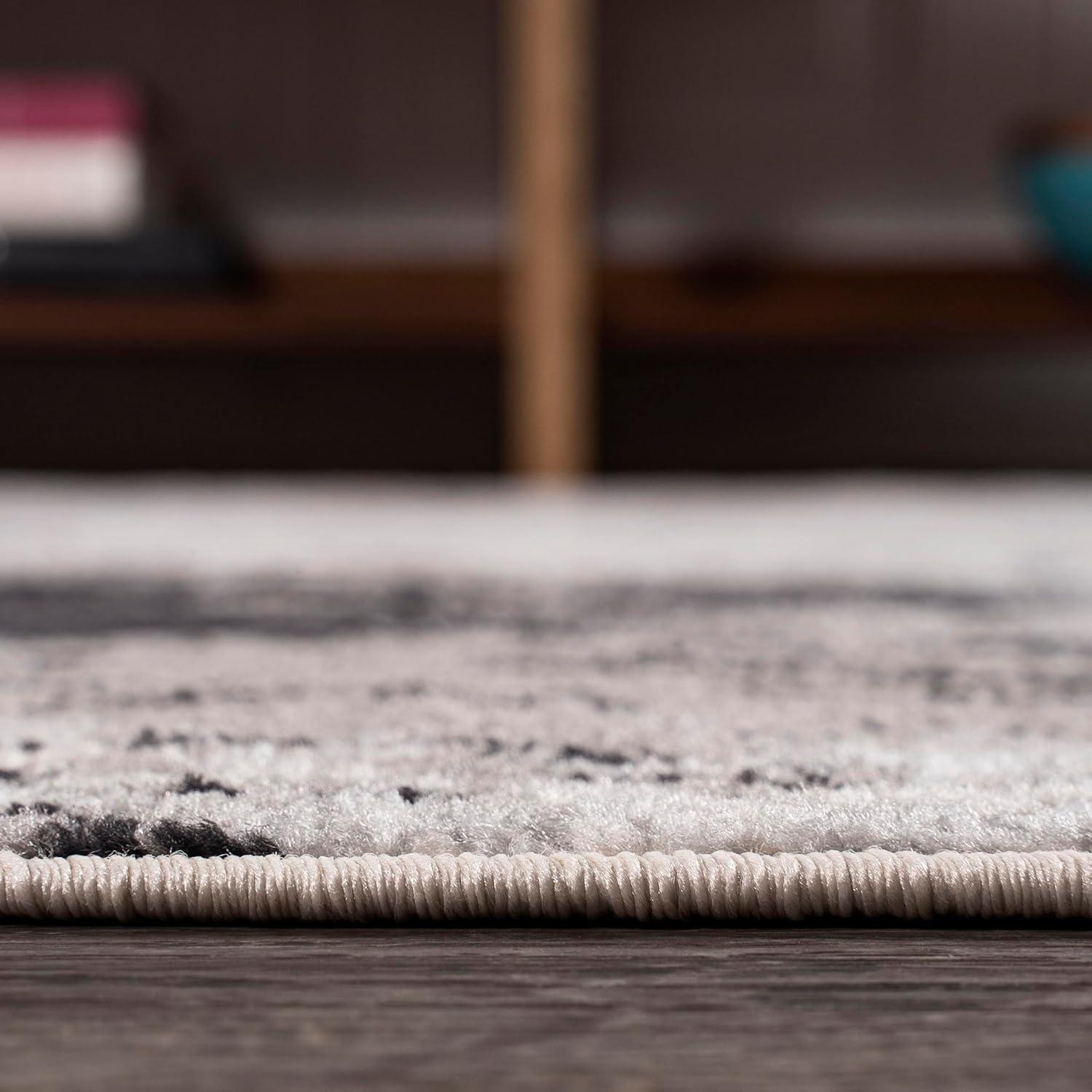 imageJONATHAN Y Storm Modern Abstract GrayCream Indoor Area Rug 5x8 Contemporary Transitional EasyCleaning for Living Room Bedroom Kitchen Pet Friendly NonShedding CTP110A53 x 5 Rectangular