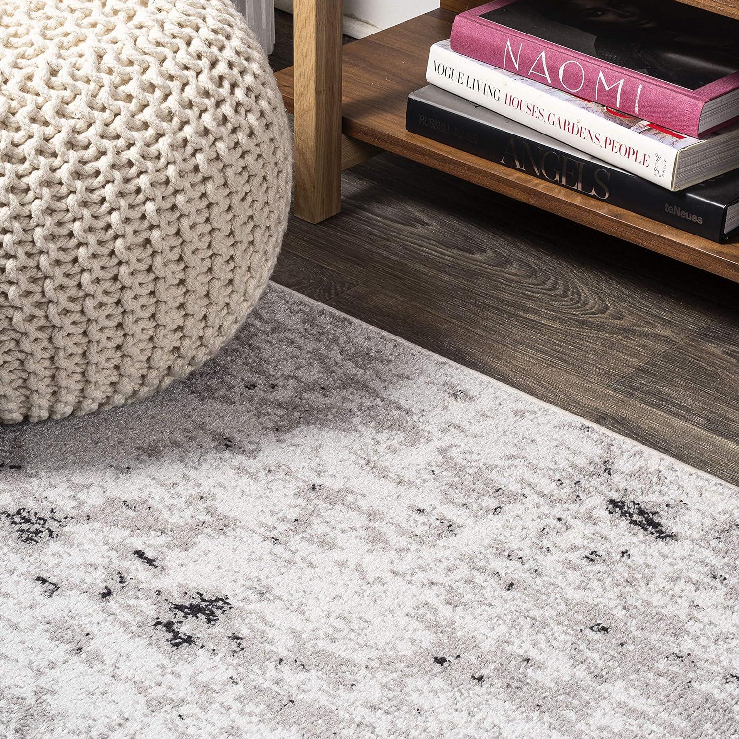 imageJONATHAN Y Storm Modern Abstract GrayCream Indoor Area Rug 5x8 Contemporary Transitional EasyCleaning for Living Room Bedroom Kitchen Pet Friendly NonShedding CTP110A579 x 10 Rectangular