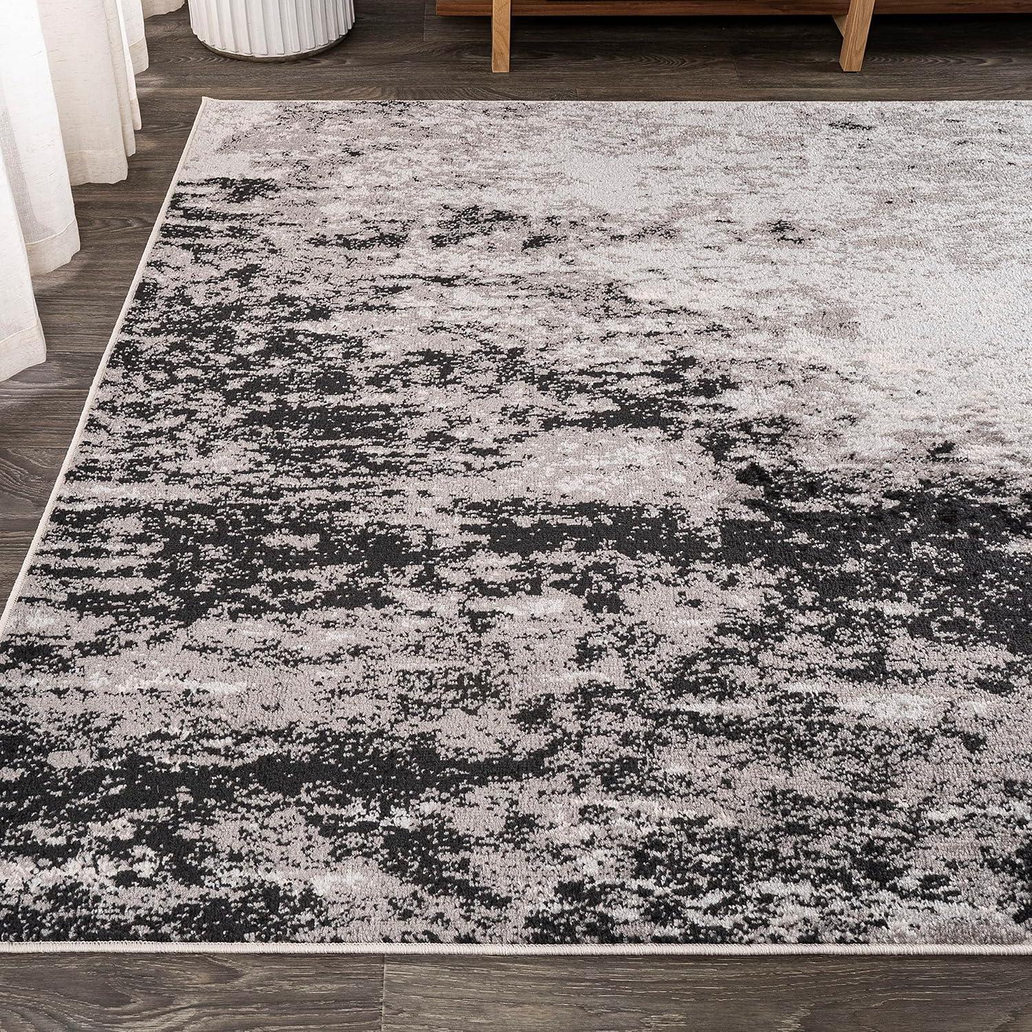 imageJONATHAN Y Storm Modern Abstract GrayCream Indoor Area Rug 5x8 Contemporary Transitional EasyCleaning for Living Room Bedroom Kitchen Pet Friendly NonShedding CTP110A53 x 5 Rectangular