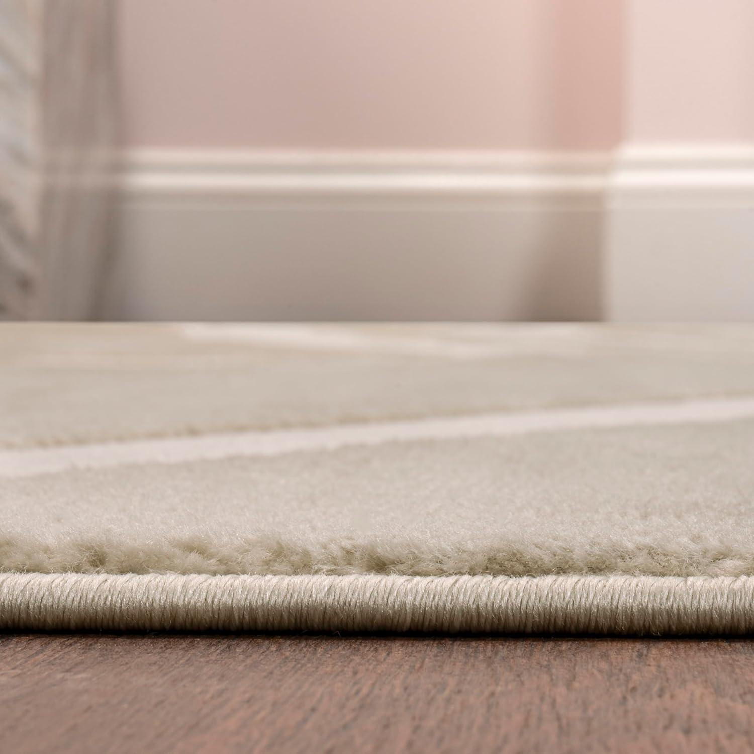 imageJONATHAN Y Sun TwoTone HighLow Indoor Area Rug 8X10 BeigeCream Aelius MidCentury Scandinavian Abstract for Living Room Bedroom Kitchen EasyCleaning PetFriendly NonShedding SND101A8BeigeCream