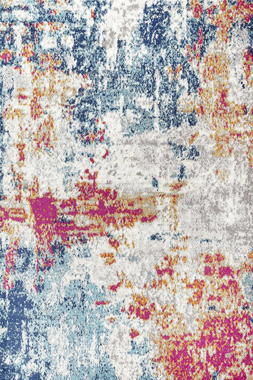 imageJONATHAN Y Sunset Modern Abstract BlueMulti Runner Rug 2x8 Contemporary Transitional EasyCleaning for Living Room Bedroom Kitchen Pet Friendly NonShedding CTP114A28BlueMulti