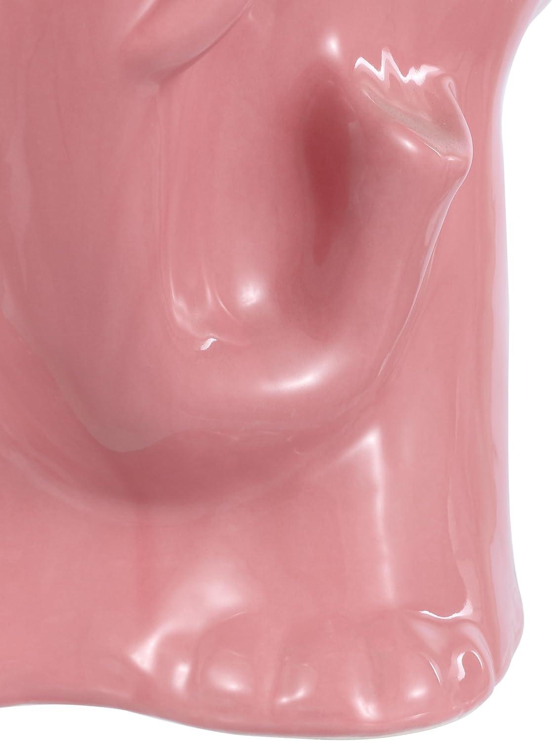 imageJONATHAN Y TBL1026A Orla 185quot Modern Bohemian Elephant Ceramic IndoorOutdoor Garden Stool Modern Bohemian MidCentury Classic Traditional Cottage Patio Garden Bathroom Living Room WhitePink