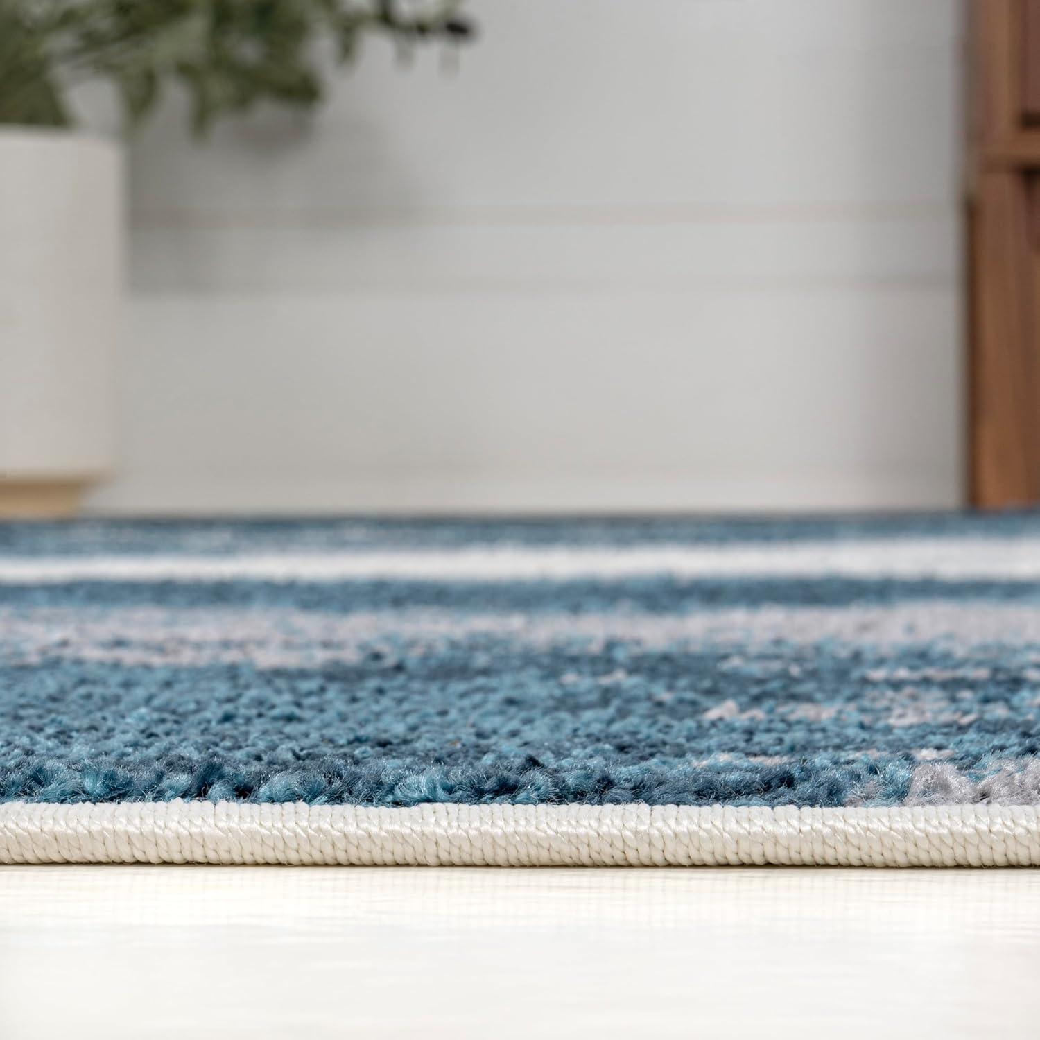 imageJONATHAN Y Zoe Abstract Marble CharcoalCream Indoor Area Rug 8x10 ContemporaryBohemianCoastalCasual EasyCleaning for Living RoomBedroomKitchenPet FriendlyNonShedding SEU302C8NavyWhite