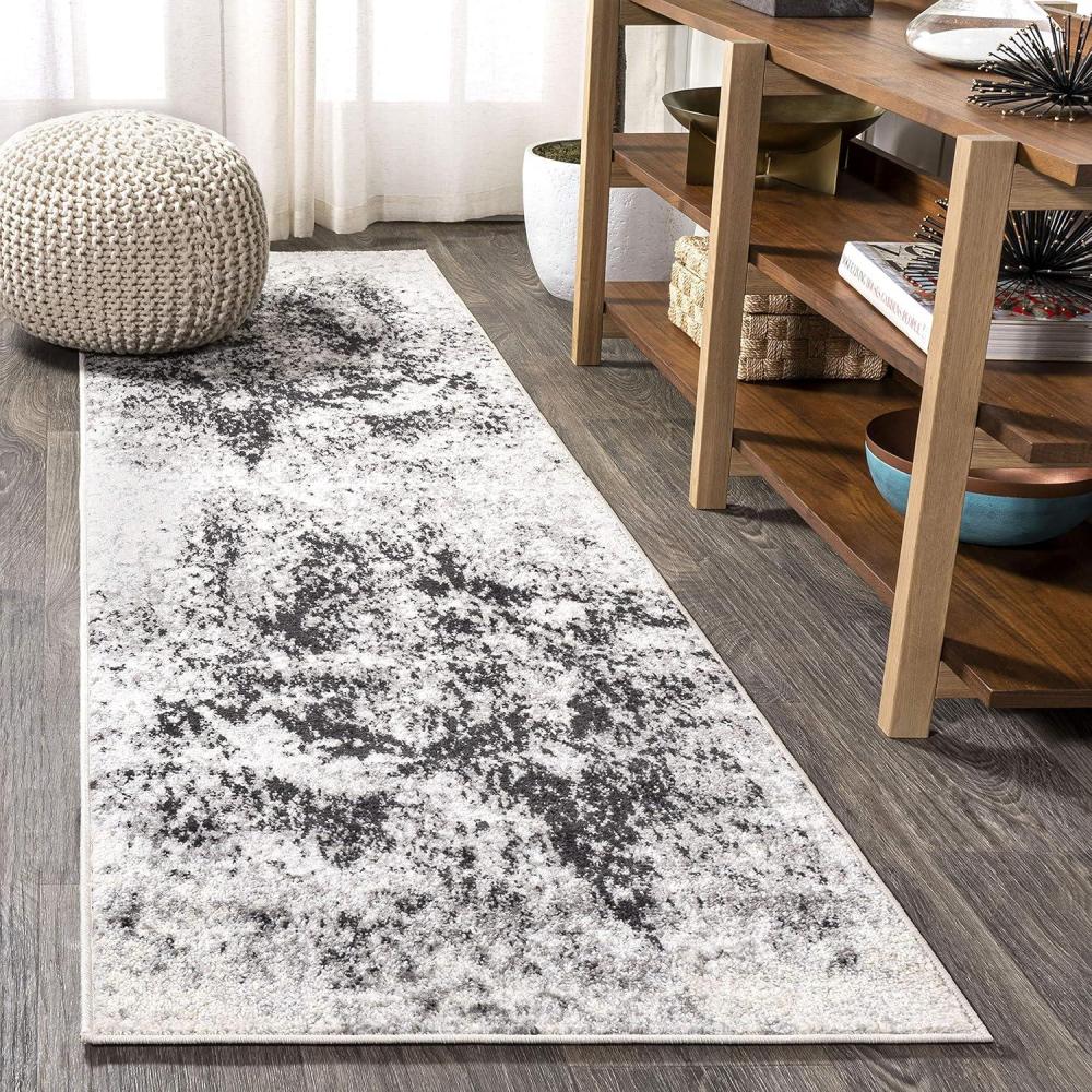 imageJONATHAN Y Dune Modern Abstract CreamGray Runner Rug 2x8 Contemporary Transitional EasyCleaning for Living Room Bedroom Kitchen Pet Friendly NonShedding CTP109A28CreamGray
