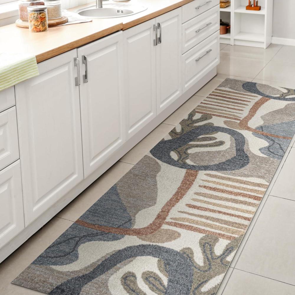 imageJONATHAN Y Machine Washable CreamMulti Indoor Area Rug 8X10 ft Slinger Modern Contemporary Collage for Living Room Bedroom Kitchen Office EasyCleaning PetFriendly NonShedding WSH306A8Algae CreamMulti