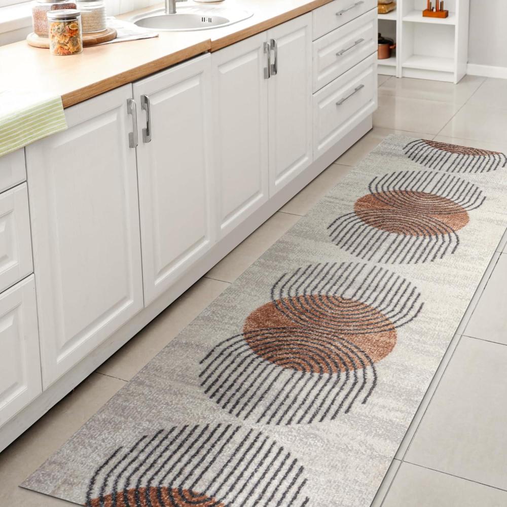 imageJONATHAN Y Machine Washable CreamMulti Indoor Area Rug 8X10 ft Slinger Modern Contemporary Collage for Living Room Bedroom Kitchen Office EasyCleaning PetFriendly NonShedding WSH306A8CreamTerra