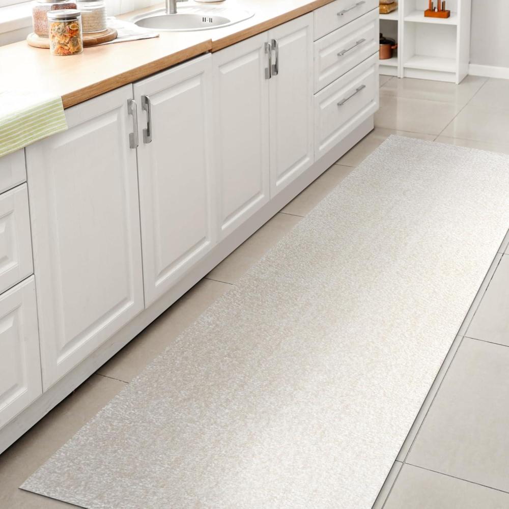 imageJONATHAN Y Machine Washable Sage Green Indoor Area Rug 8X10 ft Twyla Classic Solid LowPile for Living Room Bedroom Kitchen Office EasyCleaning PetFriendly NonShedding WSH300H8Cream