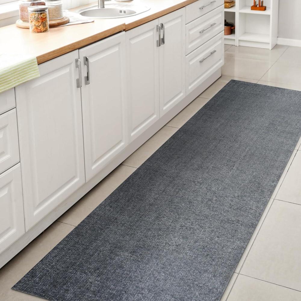 imageJONATHAN Y Machine Washable Sage Green Indoor Area Rug 8X10 ft Twyla Classic Solid LowPile for Living Room Bedroom Kitchen Office EasyCleaning PetFriendly NonShedding WSH300H8Blue