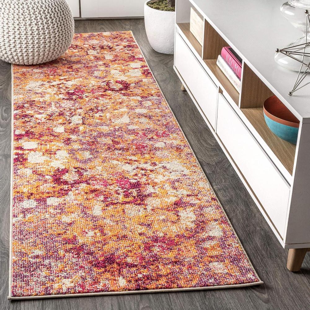imageJONATHAN Y Modern Abstract PinkOrange Indoor Area Rug 8x10 Contemporary POP Transitional EasyCleaning for Living Room Bedroom Kitchen Pet Friendly NonShedding CTP108C8PinkOrange