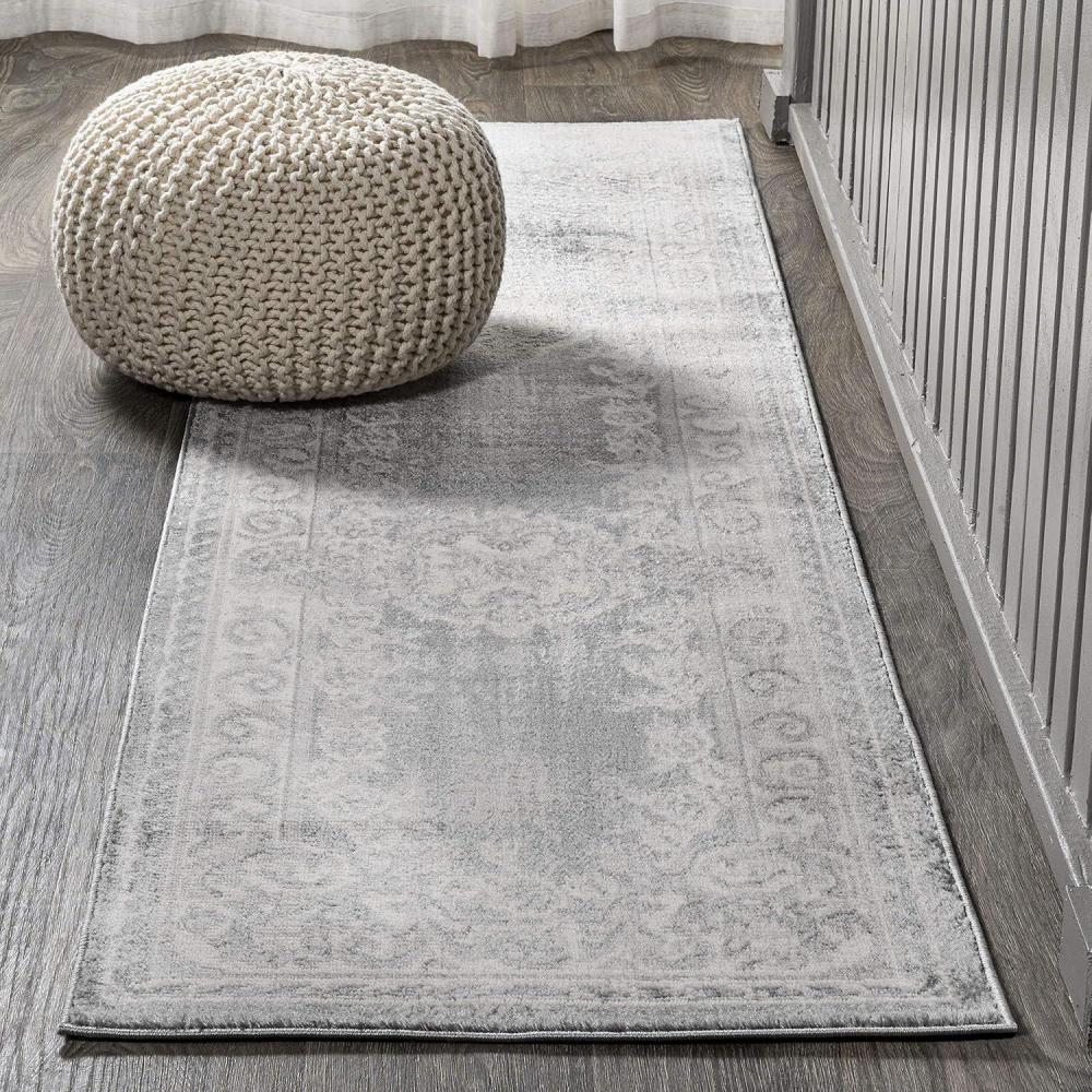 imageJONATHAN Y Rosalia Cottage Medallion IvoryGray Indoor Area Rug 8x10 Bohemian Traditional EasyCleaning for Living Room Bedroom Kitchen Pet Friendly NonShedding MDP401B8IvoryGray