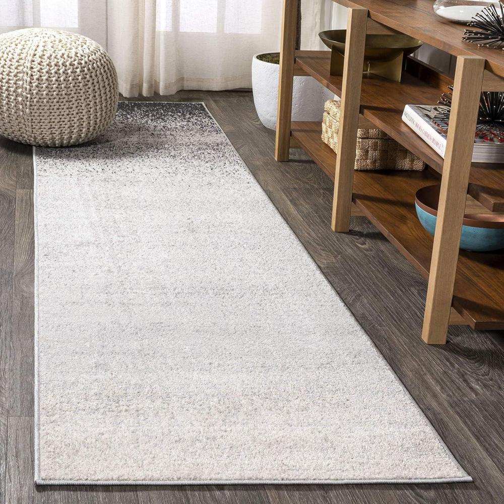 imageJONATHAN Y Shore Modern Gradient GrayCream Indoor Area Rug 5x8 Contemporary Transitional EasyCleaning for Living Room Bedroom Kitchen Pet Friendly NonShedding CTP111A5GrayCream