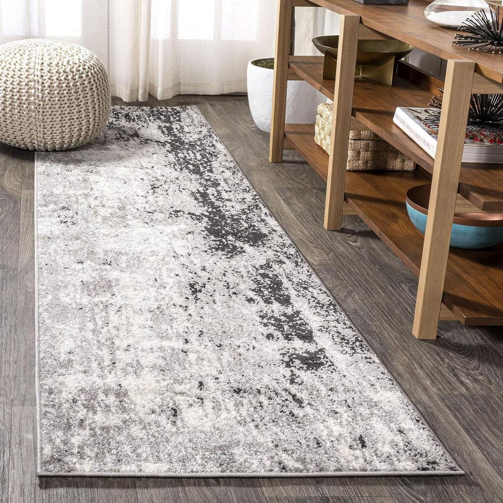 imageJONATHAN Y Storm Modern Abstract GrayCream Indoor Area Rug 5x8 Contemporary Transitional EasyCleaning for Living Room Bedroom Kitchen Pet Friendly NonShedding CTP110A523 x 8 Runner