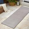 JONATHAN Y Aarhus High-Low Striped Ivory/Cream Indoor/Outdoor Area Rug 8×10, Minimalist Geometric, Classic, Farmhouse, Cottage, Minimalist, Bedroom, Kitchen, Living Room, Non Shedding (SCN102B-8)(Gray/Ivory)