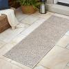 JONATHAN Y Abstract Reversible Washable Indoor Outdoor Area Rug 8X10 Gray/Cream, Eryx Modern Bohemian Organic for Backyard, Patio, Porch, Easy-Cleaning, Pet-Friendly, Non-Shedding (SVH103A-8)(2′ x 8′ (Runner))