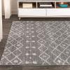 JONATHAN Y Aksil Moroccan Beni Souk Gray/Cream Runner Rug, 2×8, Bohemian, Scandinavian, Easy-Cleaning for Living Room, Bedroom, Kitchen, Pet Friendly, Non-Shedding (MOH208C-28)(Gray/Cream)