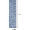 JONATHAN Y Bohemian Ferro Filigree Blue Runner Rug, 2×8, Vintage, Casual, Transitional, Easy-Cleaning for Living Room, Bedroom, Kitchen, Pet Friendly, Non-Shedding (BMF108B-28)(Blue)