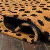JONATHAN Y CHG100A-5 Peater Classic Casual Commerical Natural Coir Light Brown 5 ft. x 8 ft. Doormat for Entrance, Front Door, Entryway(Natural/Black – Animal Spot)