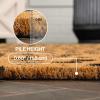 JONATHAN Y CHG100A-5 Peater Classic Casual Commerical Natural Coir Light Brown 5 ft. x 8 ft. Doormat for Entrance, Front Door, Entryway(Natural/Black – Animal Spot)