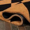 JONATHAN Y CHG100A-5 Peater Classic Casual Commerical Natural Coir Light Brown 5 ft. x 8 ft. Doormat for Entrance, Front Door, Entryway(Natural/Black – Diamond)