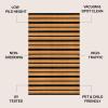 JONATHAN Y CHG100A-5 Peater Classic Casual Commerical Natural Coir Light Brown 5 ft. x 8 ft. Doormat for Entrance, Front Door, Entryway(Natural/Black – Ticking Stripe)