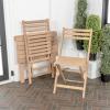 JONATHAN Y DNG2003A-3SET Nerja Modern Traditional 3-Piece Acacia Wood Outdoor Folding Bistro Set Modern, Traditional, Mid-Century, Coastal, Transitional, Classic, Bohemian, Light Teak