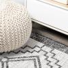 JONATHAN Y Diamond Tribal Medallion Indoor Outdoor Runner Rug 2X8 Black/Ivory, Marokko for Backyard, Patio, Porch, Easy-Cleaning, High Traffic, Pet-Friendly, Non-Shedding (SMB127F-28)(Ivory/Black)
